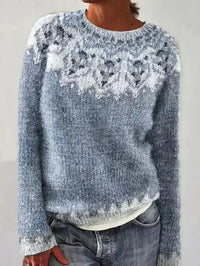 Clemence Multi Stripe Fine Knit Relaxed Crew Neck Jumper