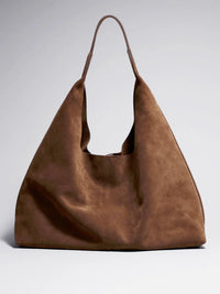 Elise Slouchy Brushed Finish Oversized Hobo Bag
