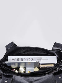 Indie Multi Zip Compartment Slouchy Work Shoulder Bag