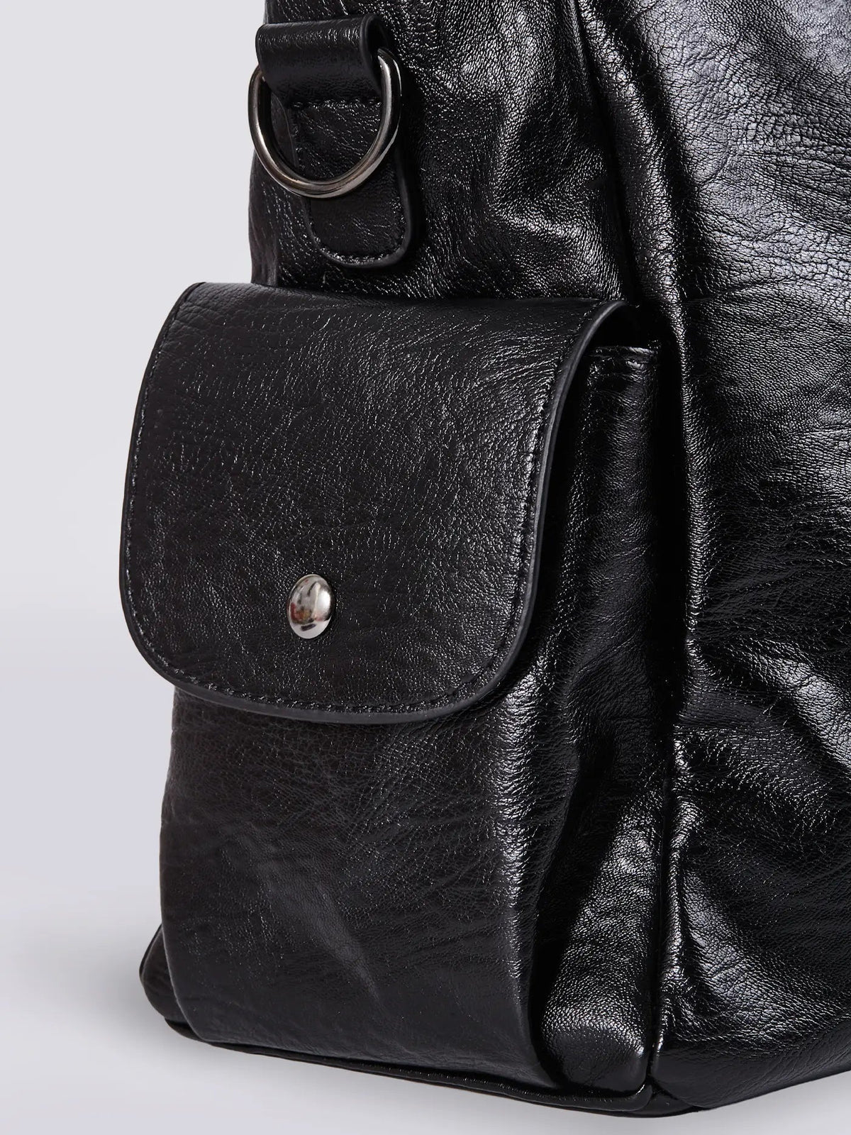 Indie Multi Zip Compartment Slouchy Work Shoulder Bag