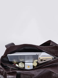 Indie Multi Zip Compartment Slouchy Work Shoulder Bag
