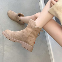 Aurore Faux Fur Lined Side Zip Lug Sole Ankle Winter Boots