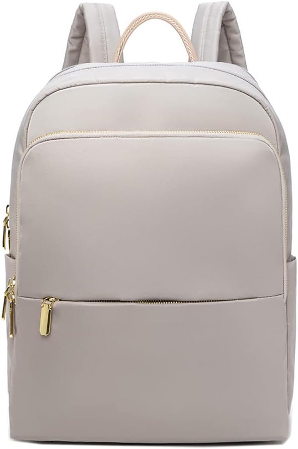Maeve Padded Strap Front Zip Everyday Day Backpack - Grey
