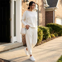 Women's Cotton Two-Piece Lounge Set | Paula