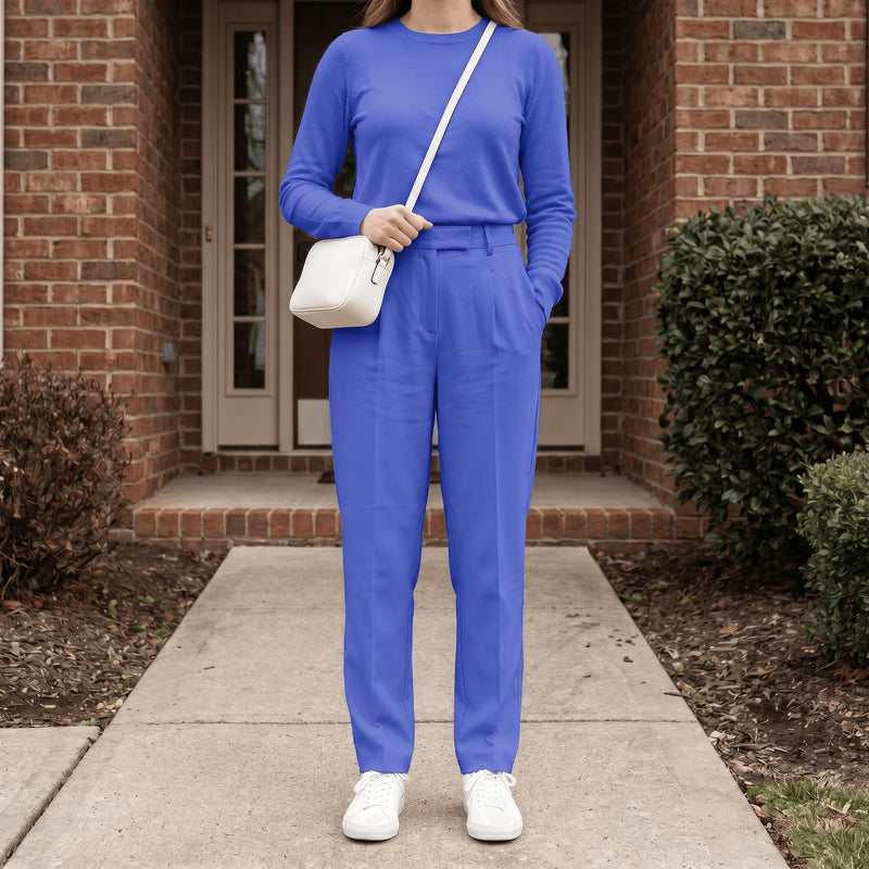 Women's Cotton Two-Piece Lounge Set | Paula