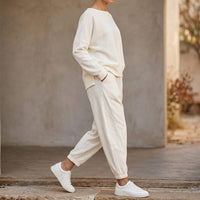 Women's Cotton Two-Piece Lounge Set | Paula