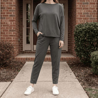 Women's Cotton Two-Piece Lounge Set | Paula