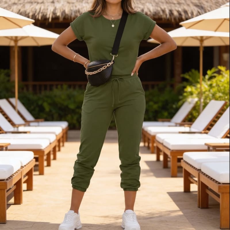 Women's T-Shirt And Jogger Lounge Set | Penny