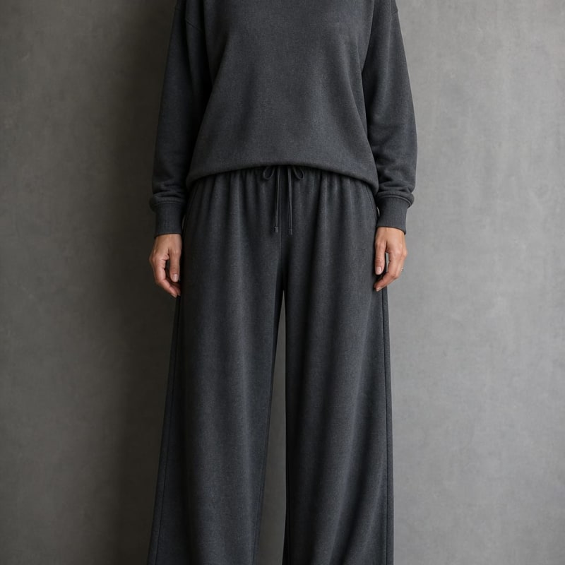 Women's Turtleneck Wide Leg Lounge Set | Maxine